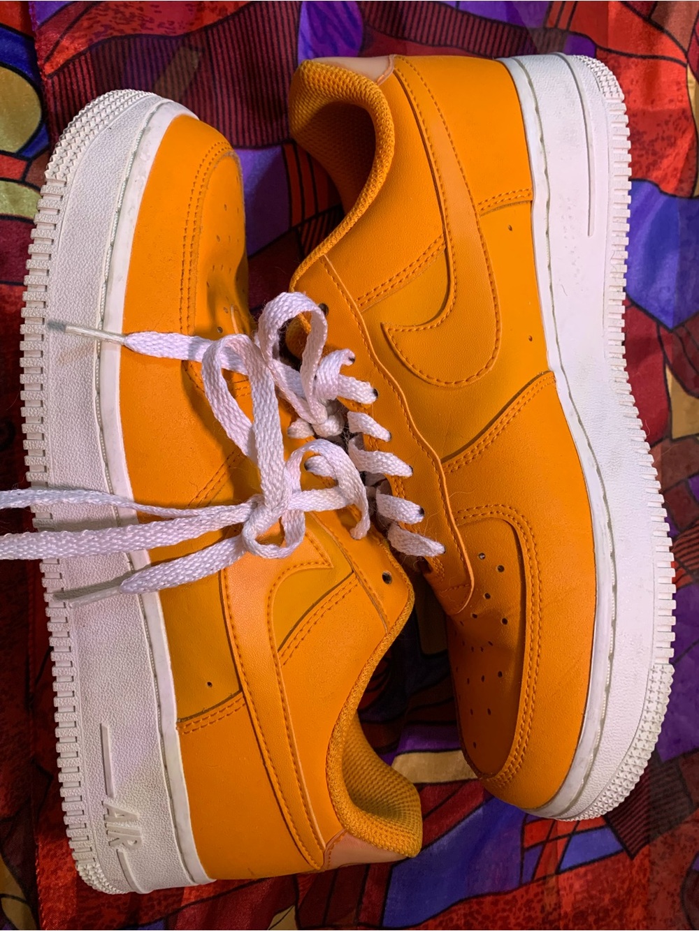 Nike Low Top Sneakers - Bright Yellow and White - Picture 5 of 5